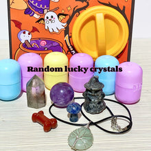 Load image into Gallery viewer, 6 Count/Set Capsules Gashapon Box Halloween Crystal Decor Gemstone Family Gift