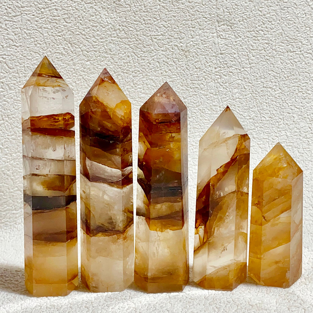 Natural Golden Healer Crystal Tower