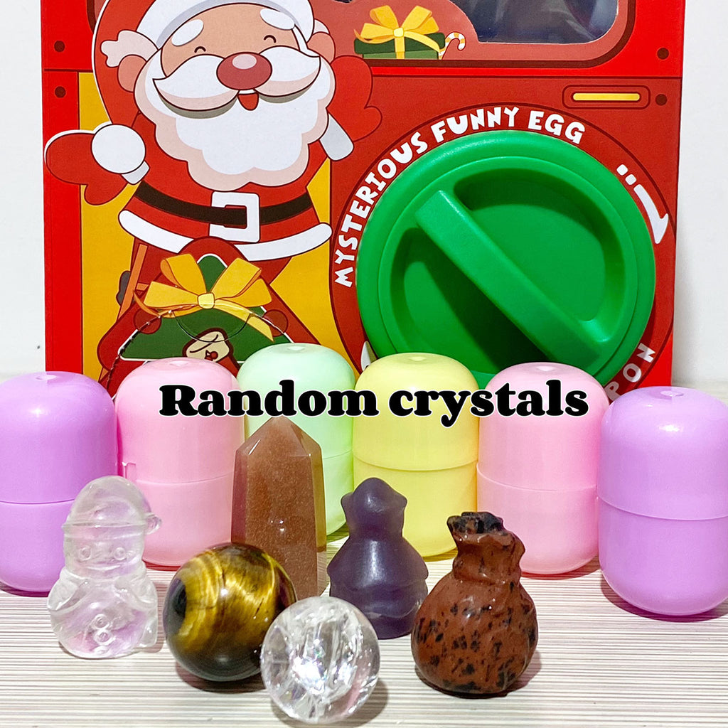 6 Count/Set Capsules Christmas Crystal Gashapon Box