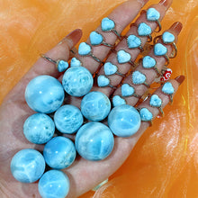 Load image into Gallery viewer, S925 Different Materials Rings (Ocean Jasper/Larimar/Blue Lace Agate)