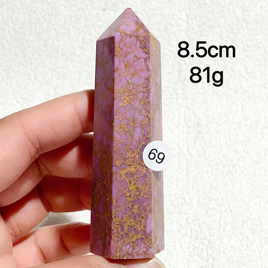 Natural Phosphosiderite Crystal Tower