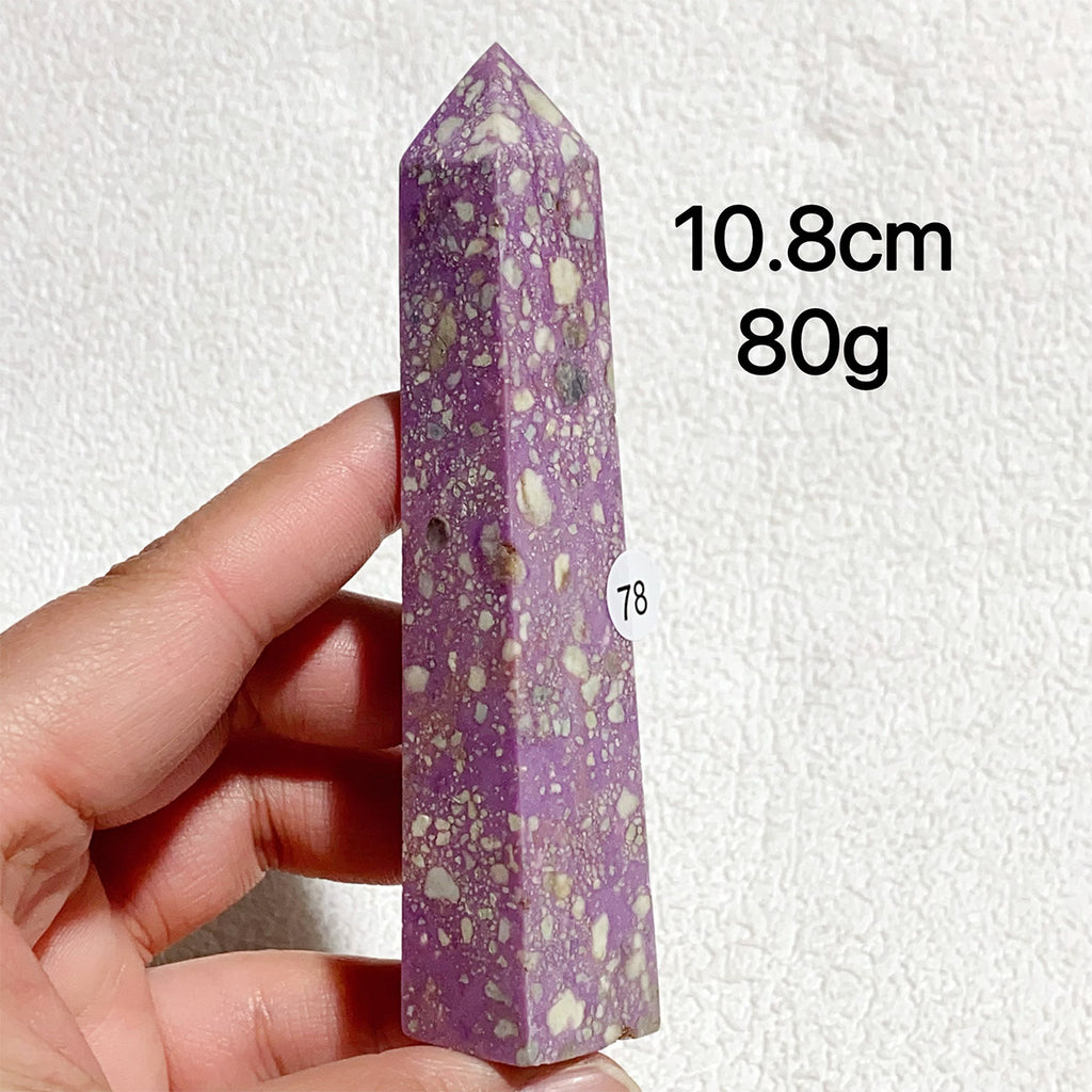 Natural Phosphosiderite Crystal Tower