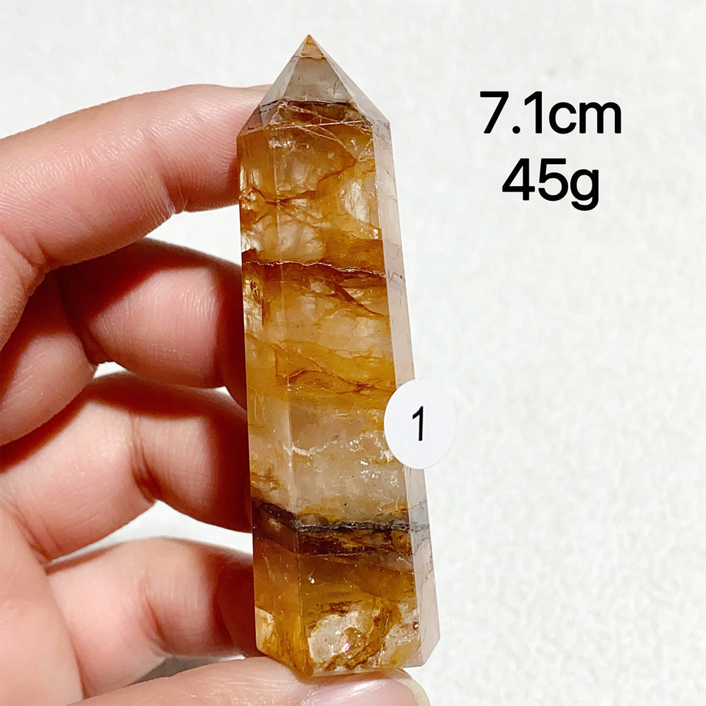 Natural Golden Healer Crystal Tower