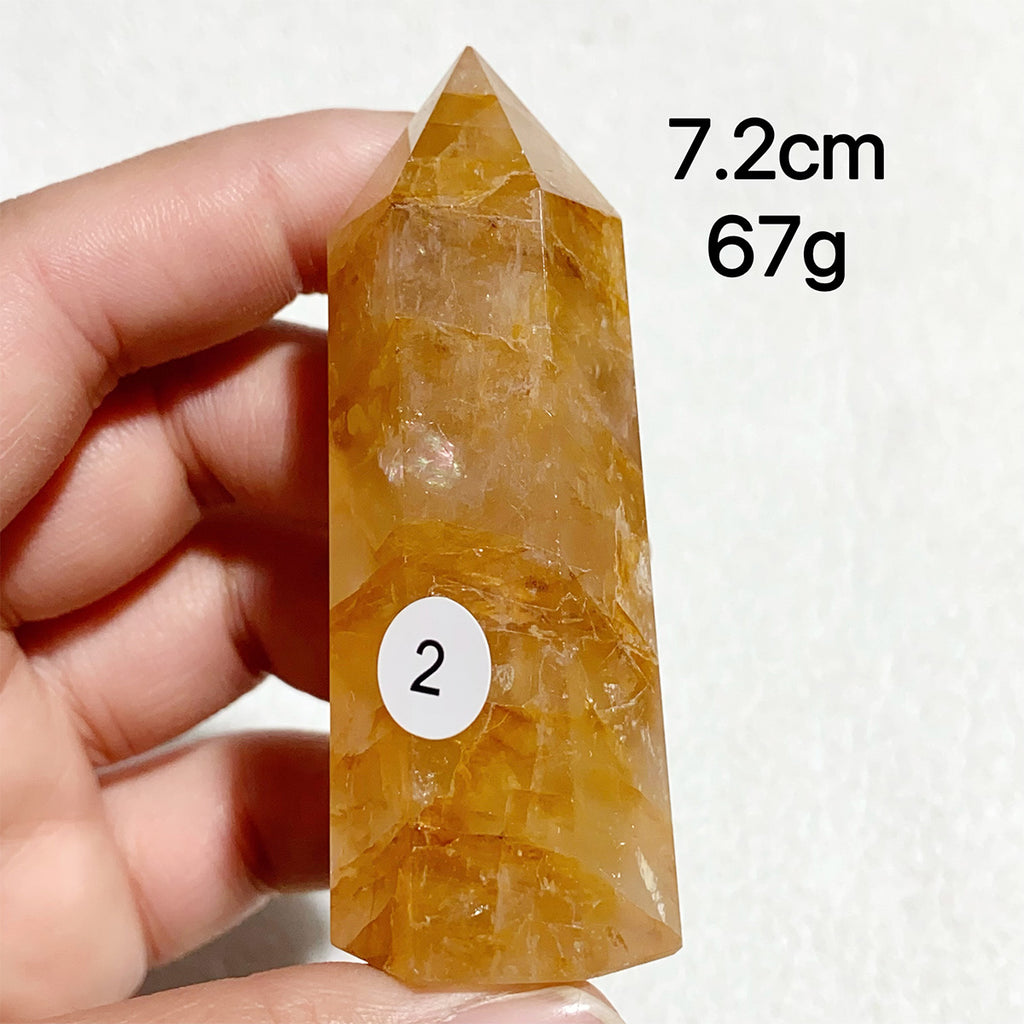 Natural Golden Healer Crystal Tower