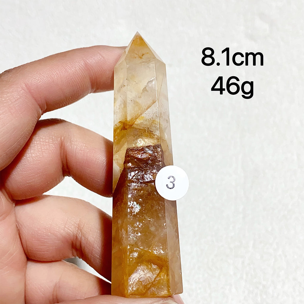 Natural Golden Healer Crystal Tower