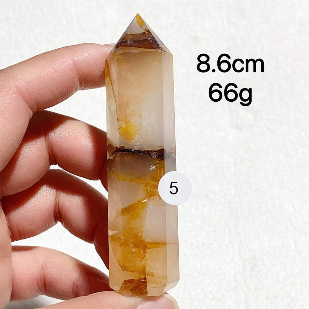 Natural Golden Healer Crystal Tower