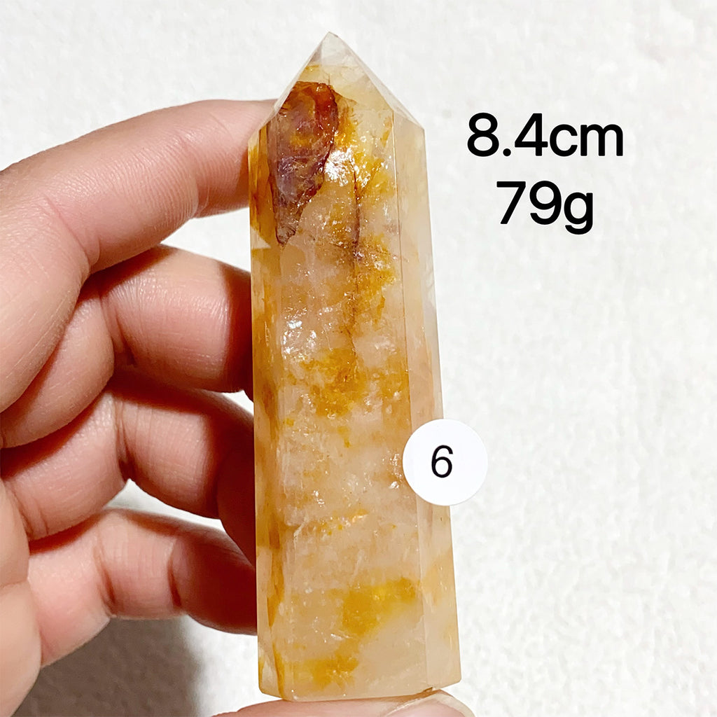 Natural Golden Healer Crystal Tower