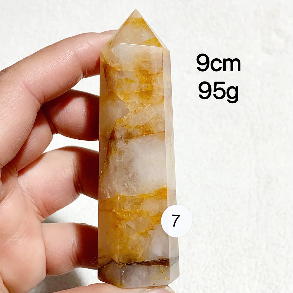 Natural Golden Healer Crystal Tower