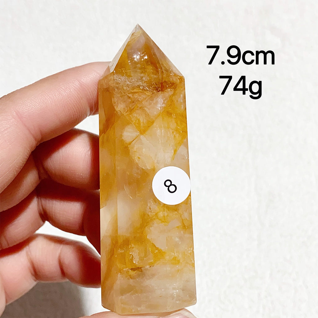 Natural Golden Healer Crystal Tower