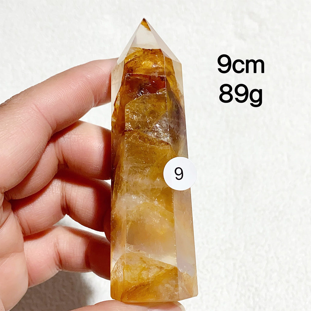 Natural Golden Healer Crystal Tower