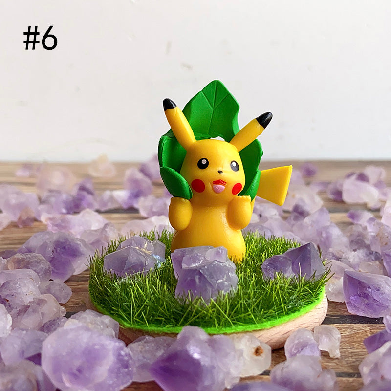 Cute Pikachu With Lavender Amethyst Stone Free Form