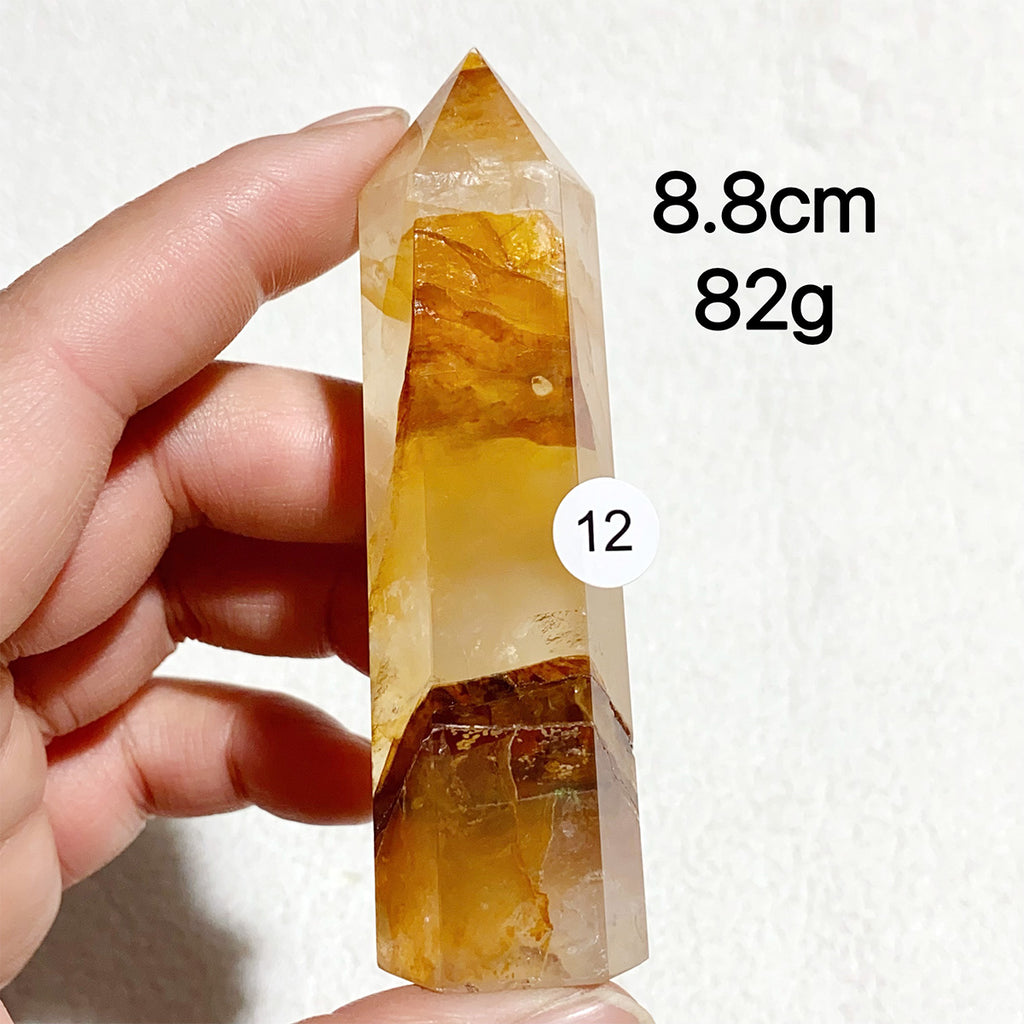 Natural Golden Healer Crystal Tower