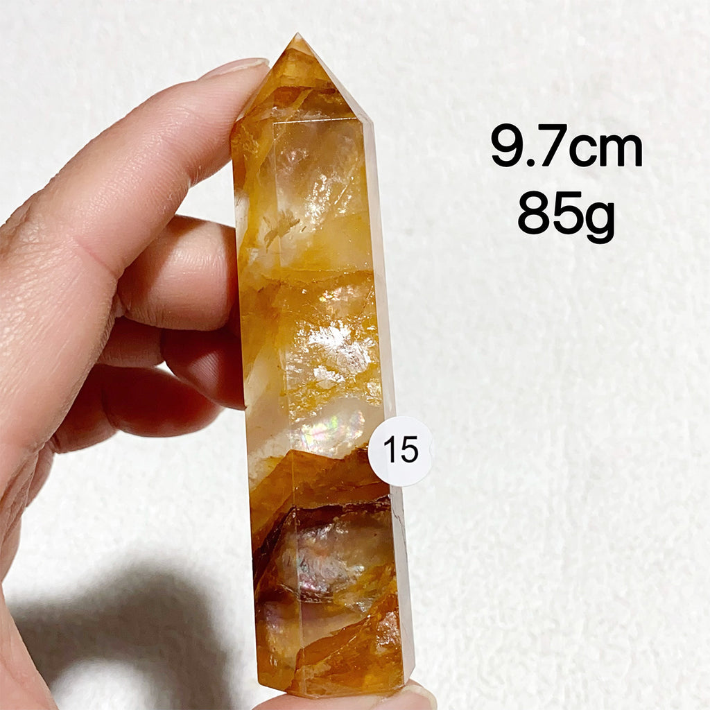 Natural Golden Healer Crystal Tower