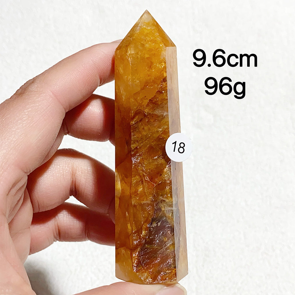 Natural Golden Healer Crystal Tower