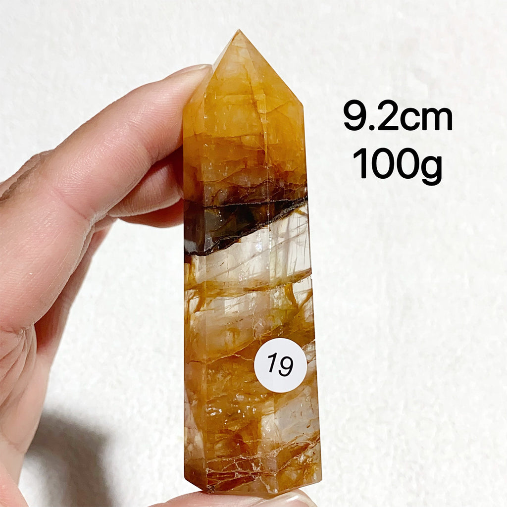 Natural Golden Healer Crystal Tower