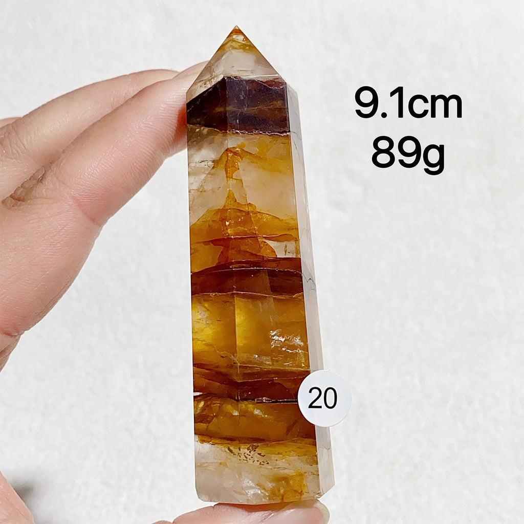 Natural Golden Healer Crystal Tower