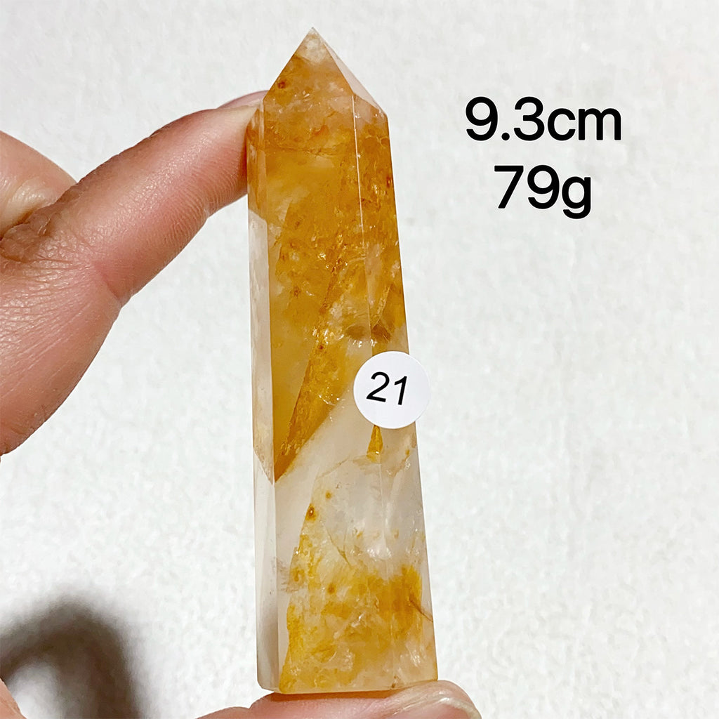 Natural Golden Healer Crystal Tower