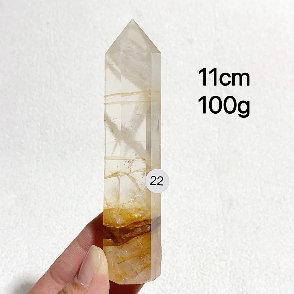 Natural Golden Healer Crystal Tower