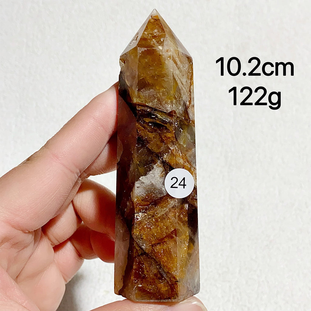 Natural Golden Healer Crystal Tower