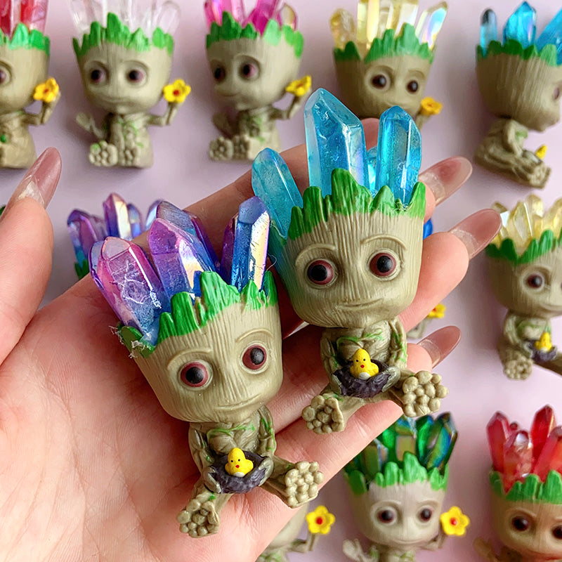 Cute Groot With Aura Cluster Free From