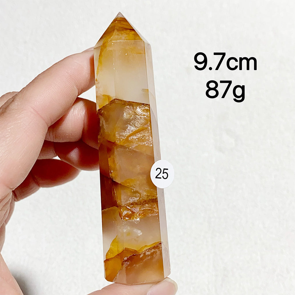 Natural Golden Healer Crystal Tower