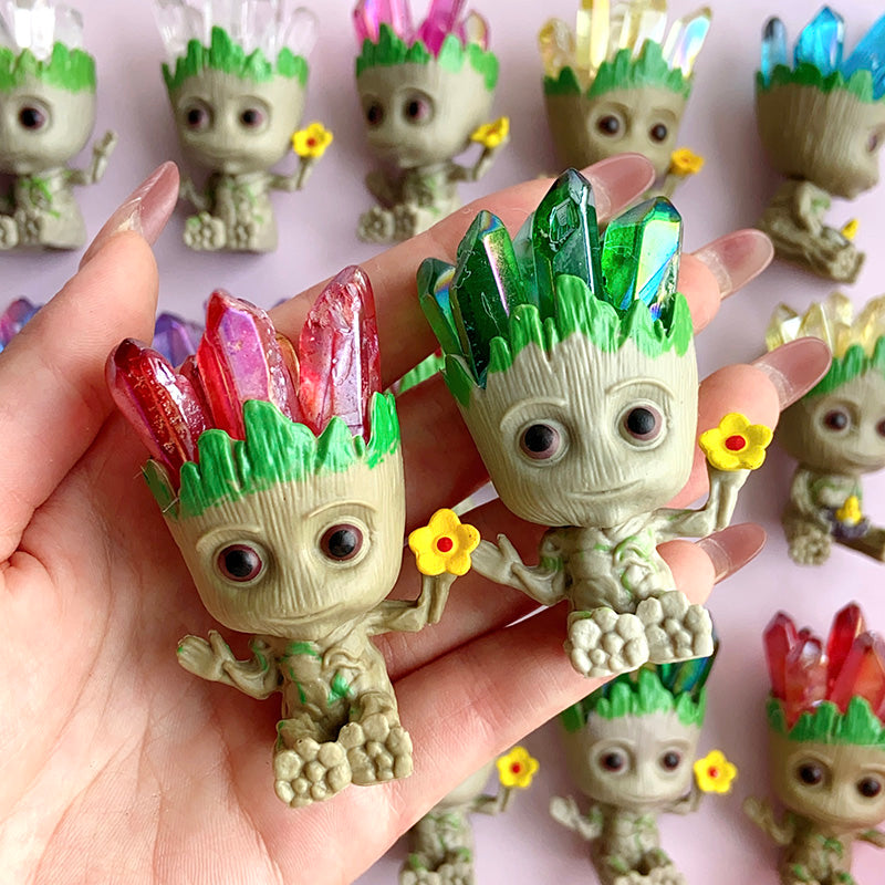 Cute Groot With Aura Cluster Free From