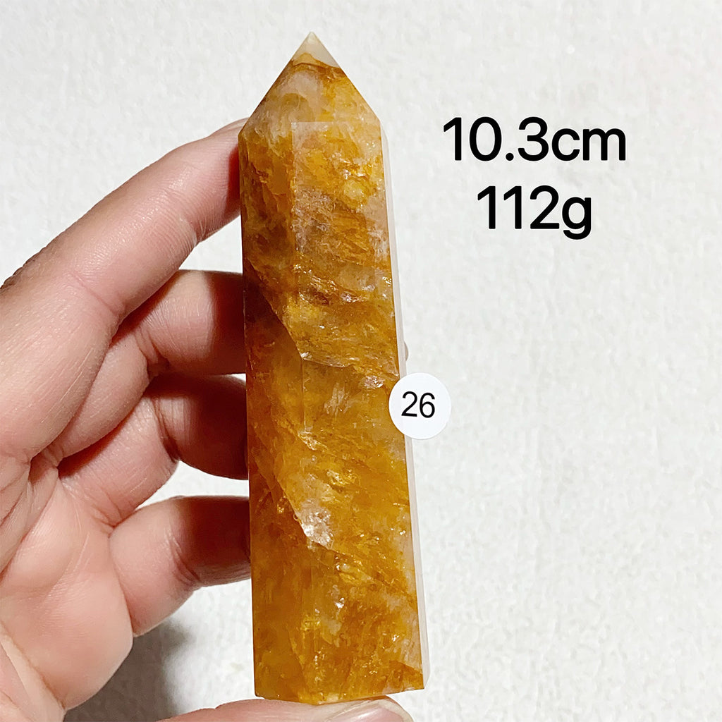 Natural Golden Healer Crystal Tower