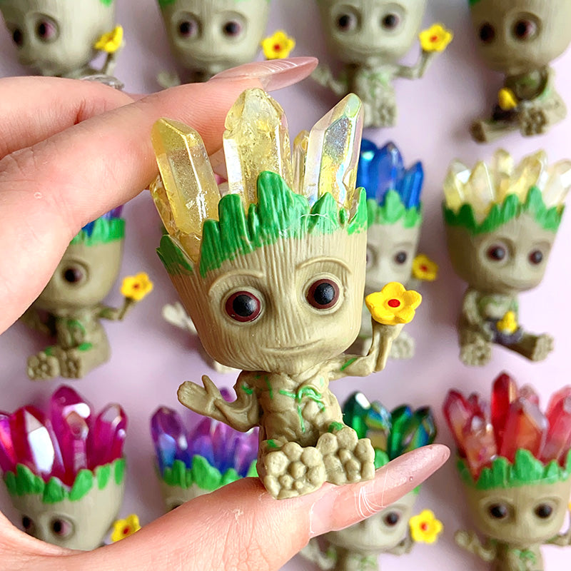 Cute Groot With Aura Cluster Free From