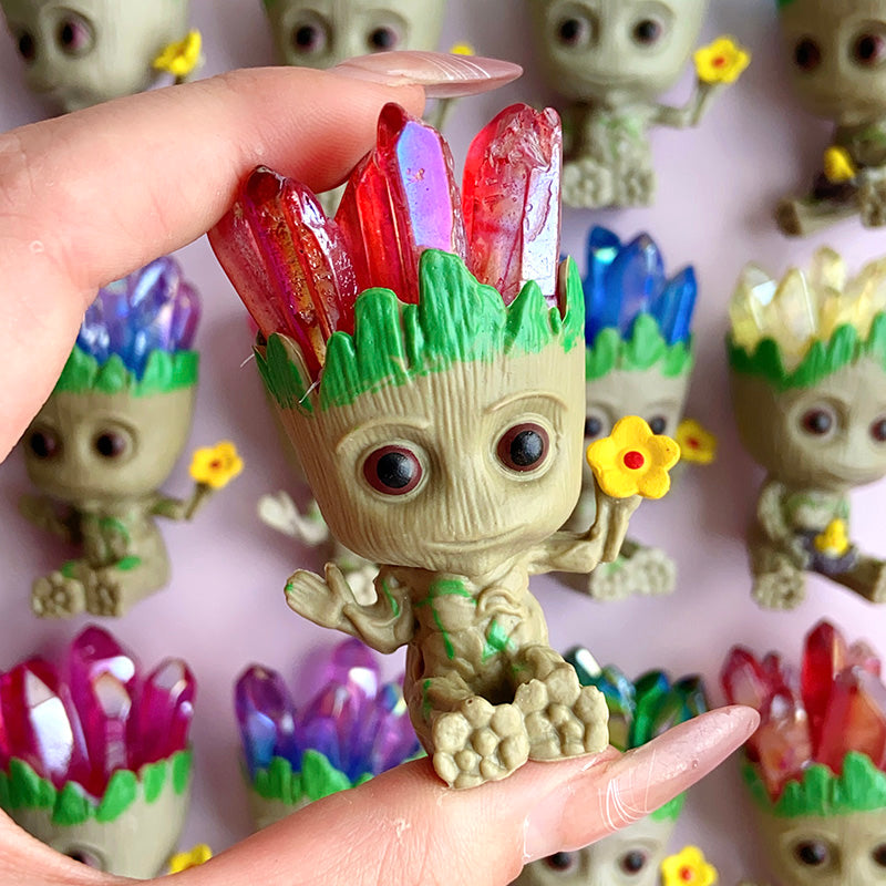 Cute Groot With Aura Cluster Free From