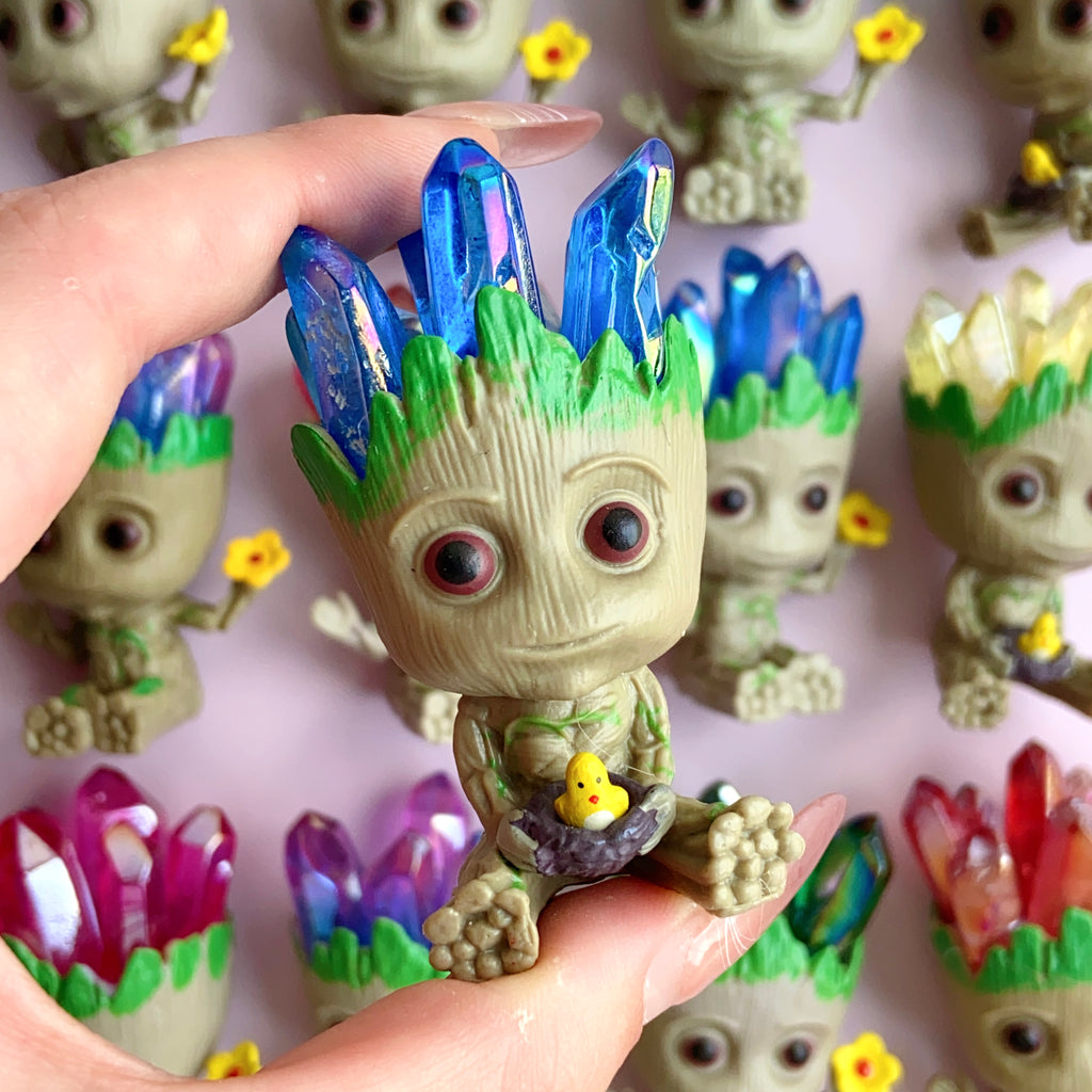 Cute Groot With Aura Cluster Free From