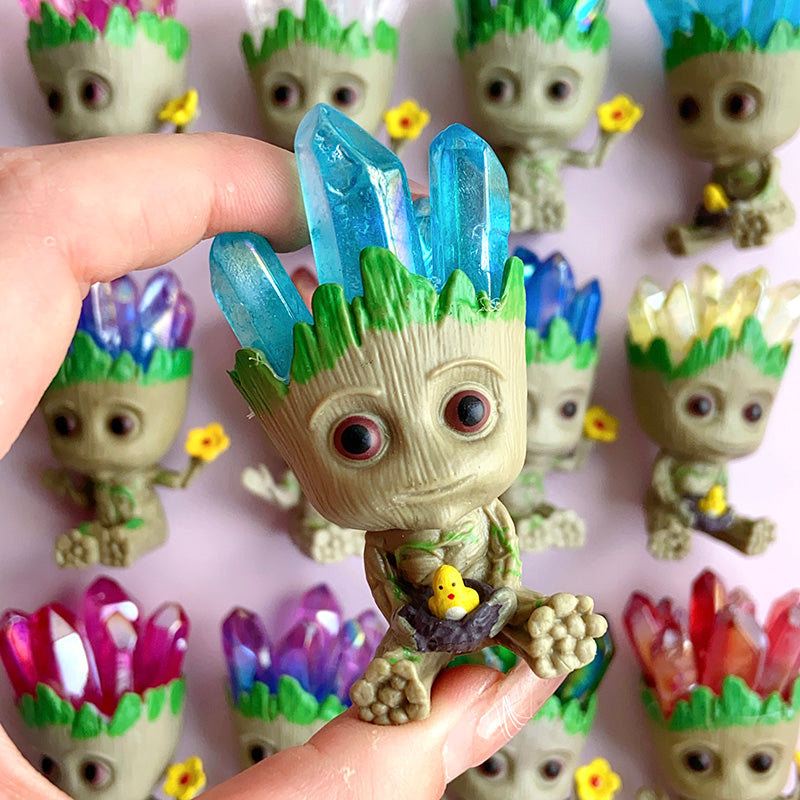 Cute Groot With Aura Cluster Free From