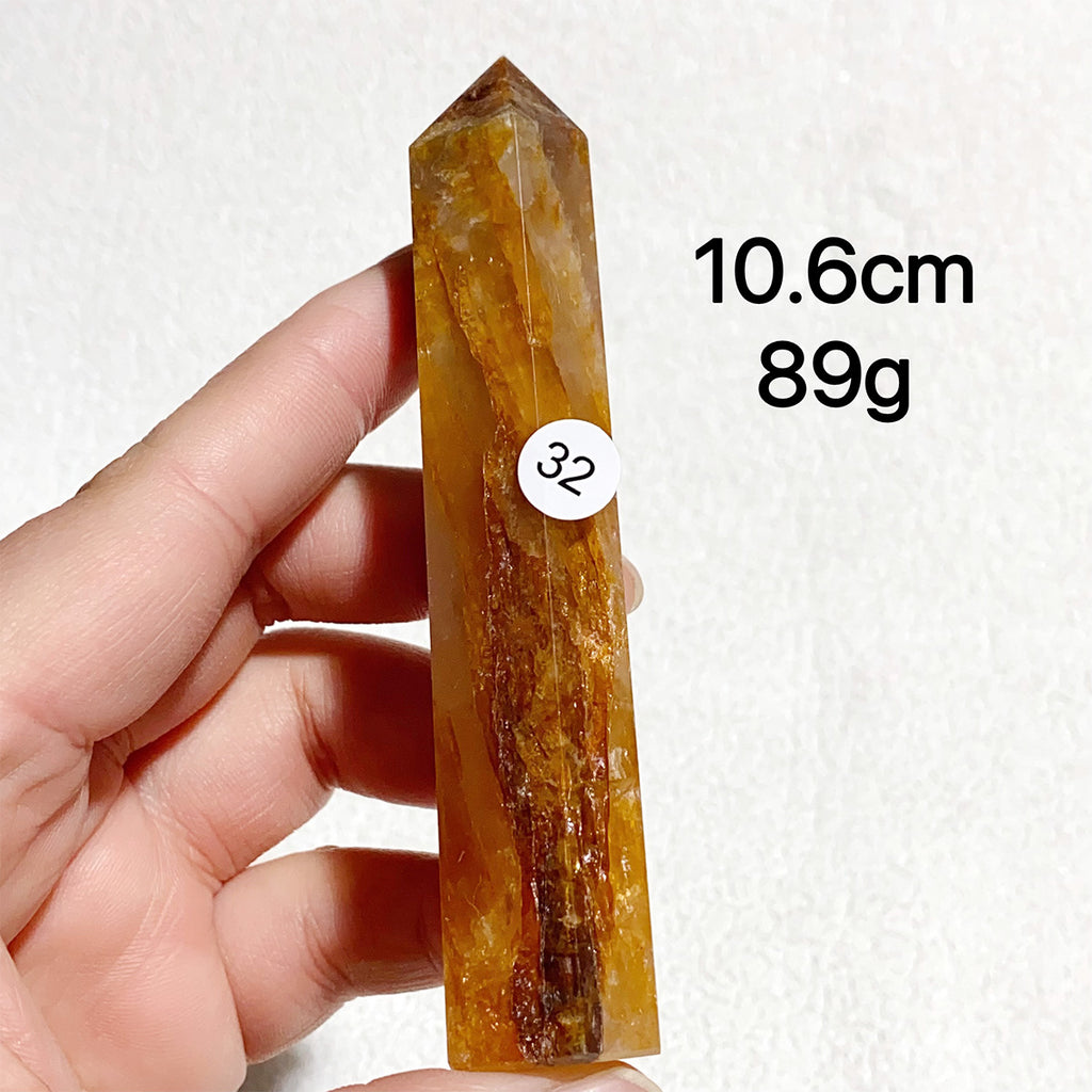 Natural Golden Healer Crystal Tower