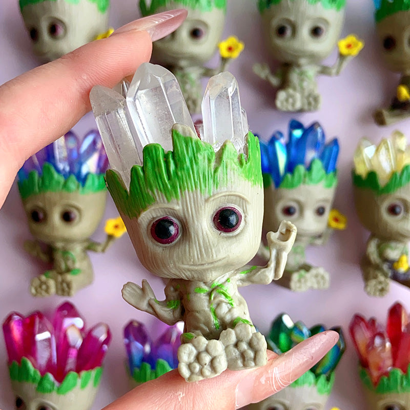 Cute Groot With Aura Cluster Free From