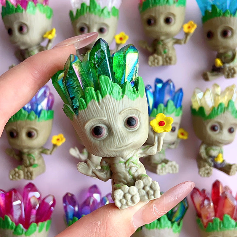 Cute Groot With Aura Cluster Free From