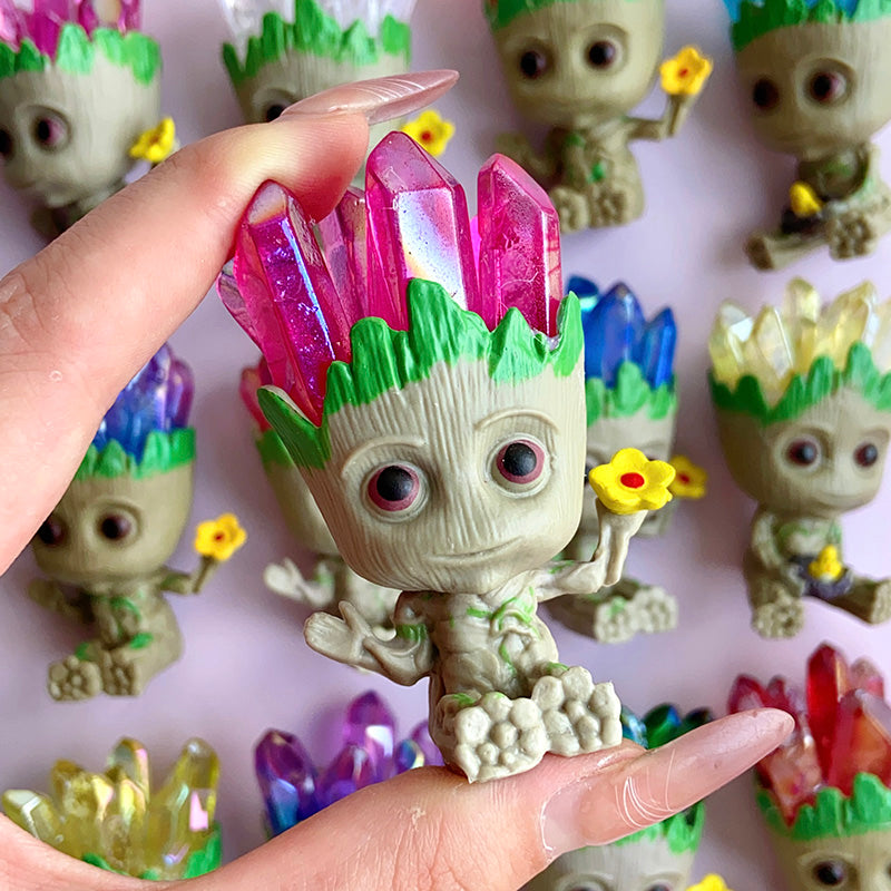 Cute Groot With Aura Cluster Free From