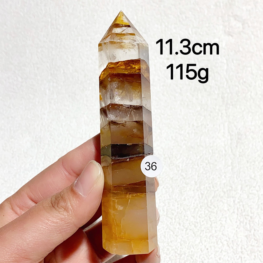 Natural Golden Healer Crystal Tower