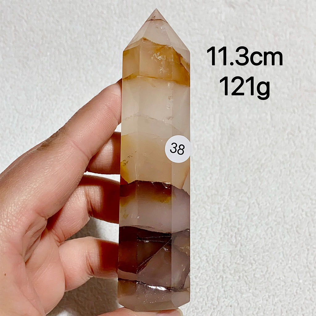 Natural Golden Healer Crystal Tower