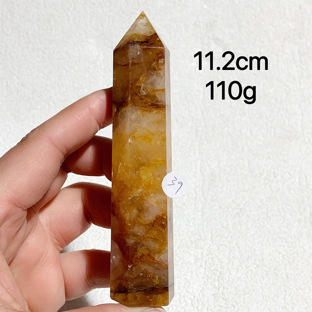 Natural Golden Healer Crystal Tower