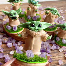 Load image into Gallery viewer, Cute Baby Yoda With Lavender Amethyst Stone Free Form