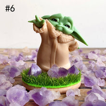 Load image into Gallery viewer, Cute Baby Yoda With Lavender Amethyst Stone Free Form