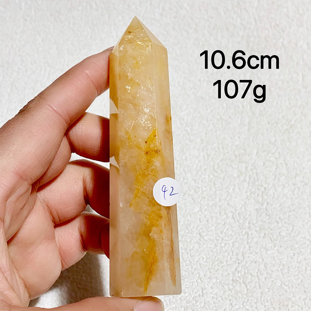 Natural Golden Healer Crystal Tower