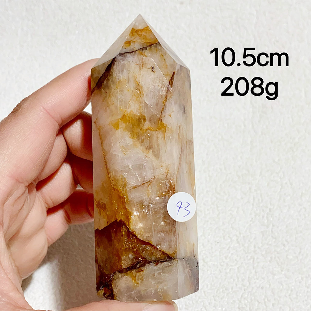 Natural Golden Healer Crystal Tower