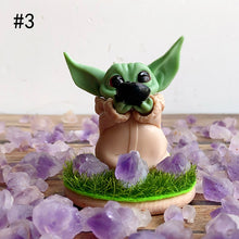 Load image into Gallery viewer, Cute Baby Yoda With Lavender Amethyst Stone Free Form