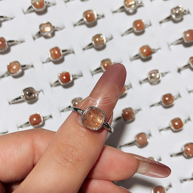 Golden Sunstone Adjustable Size Ring $10/10pcs