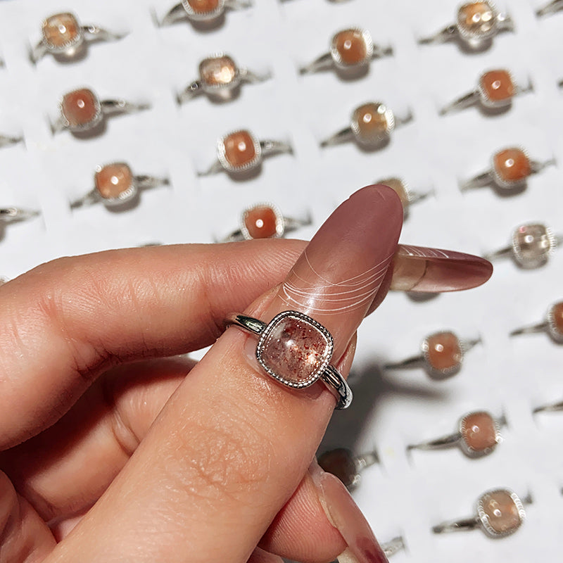 Golden Sunstone Adjustable Size Ring $10/10pcs