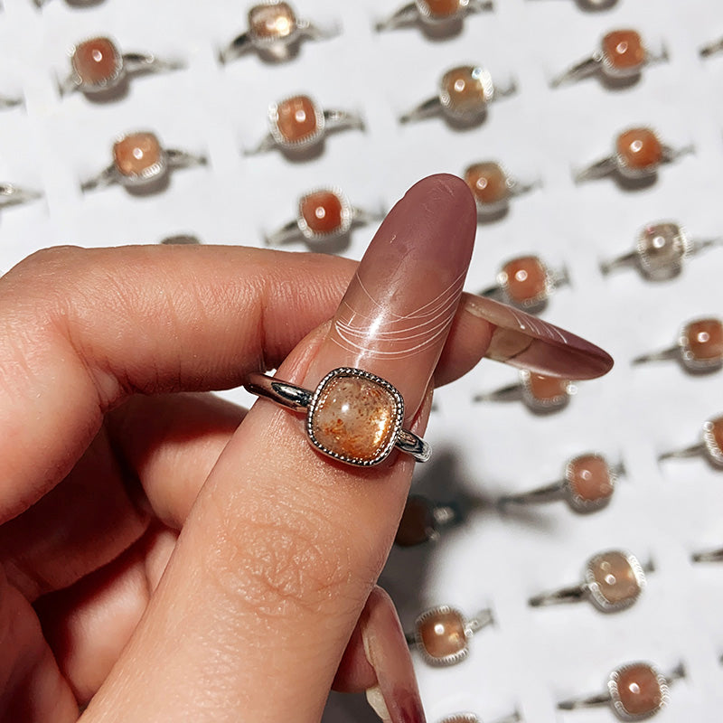 Golden Sunstone Adjustable Size Ring $10/10pcs