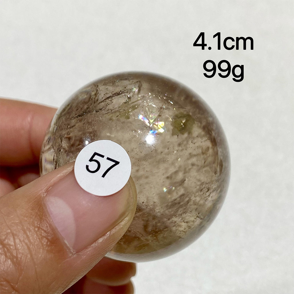 Natural Smokey Quartz Crystal Sphere