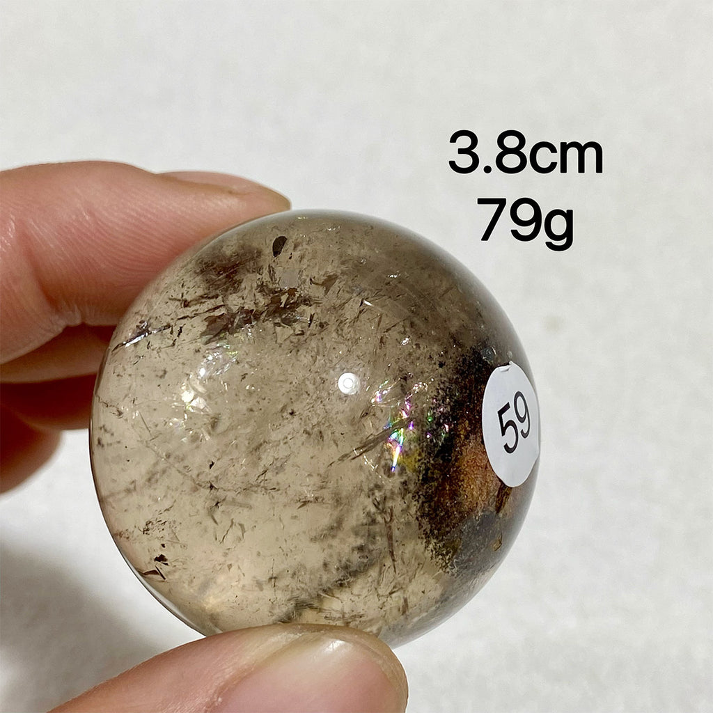 Natural Smokey Quartz Crystal Sphere