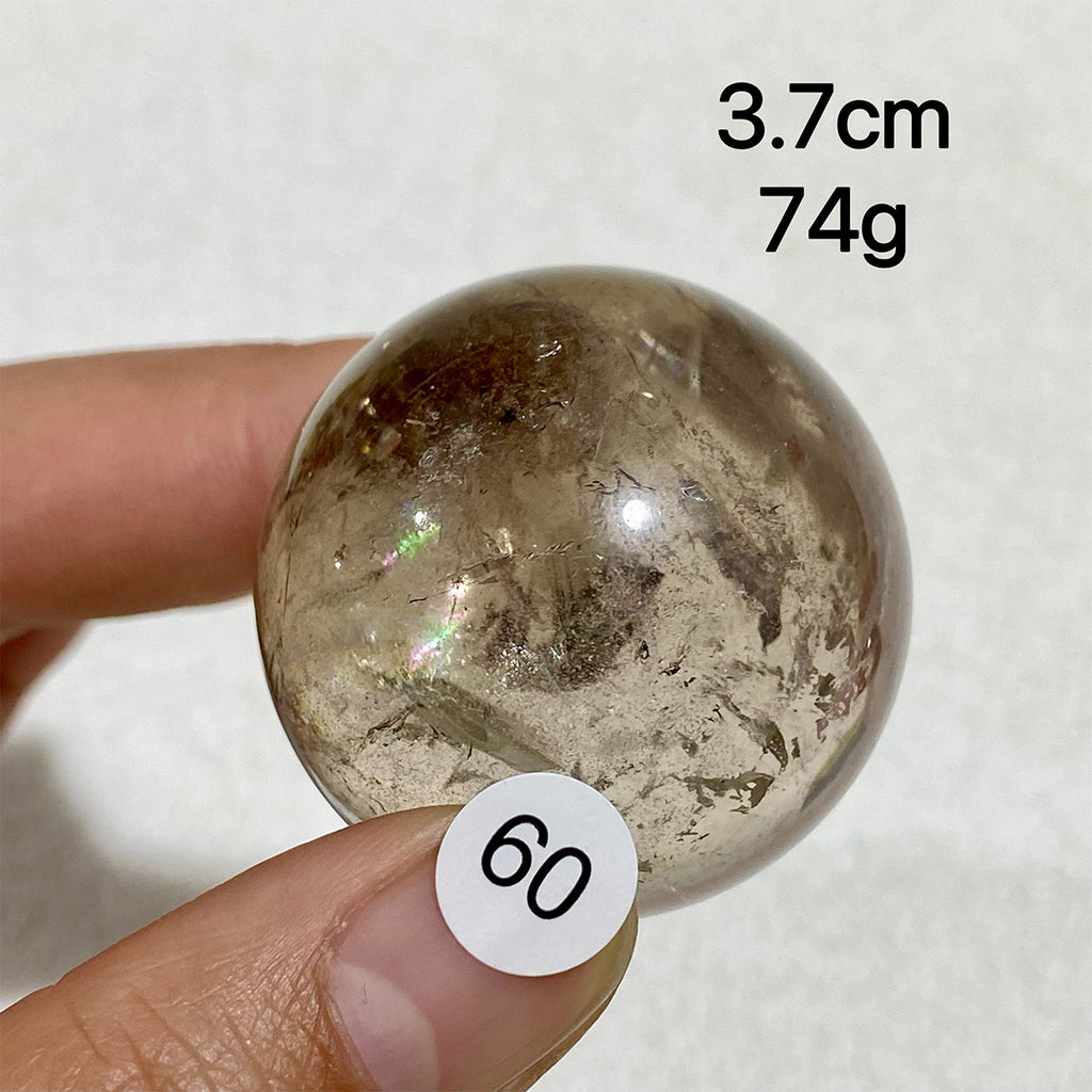 Natural Smokey Quartz Crystal Sphere