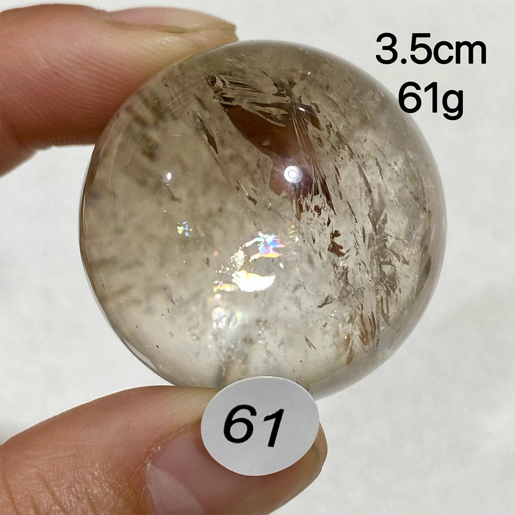 Natural Smokey Quartz Crystal Sphere